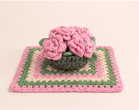 Bouquet de fleurs au crochet fait main