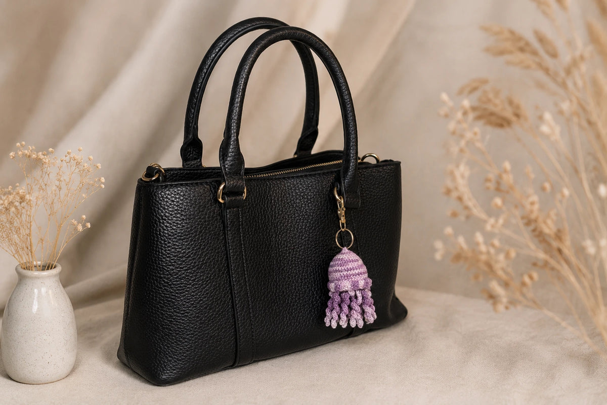 Porte-clés au crochet fait main