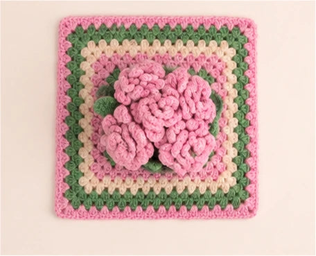 Bouquet de fleurs au crochet fait main